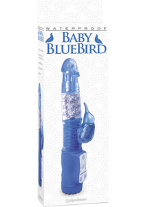 Baby Bluebird Vibrator Waterproof 10.25 Inch Blue