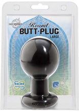 Load image into Gallery viewer, Round Butt Plu Large 4 Inch Black