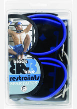 Load image into Gallery viewer, Black And Blue Restraints Leather Large