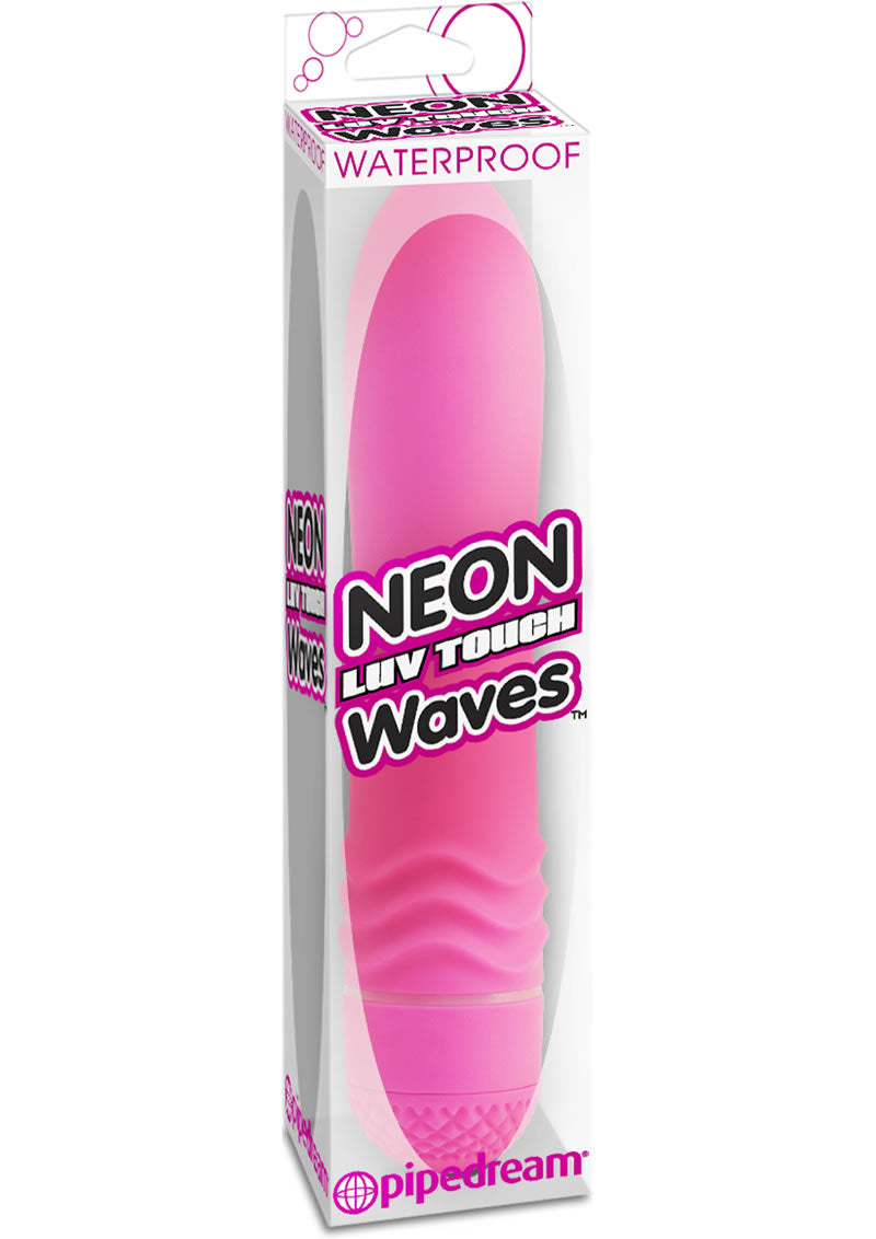 Neon Luv Touch Waves Vibe Waterproof 5.5 Inch Pink