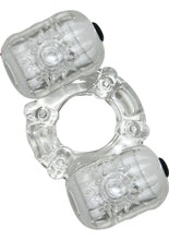 Load image into Gallery viewer, Hero Double Pleaser Teaser Cock Ring Waterproof Clear
