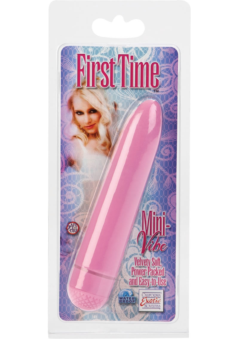 First Time Mini Vibe Waterproof 4.5 Inch Pink