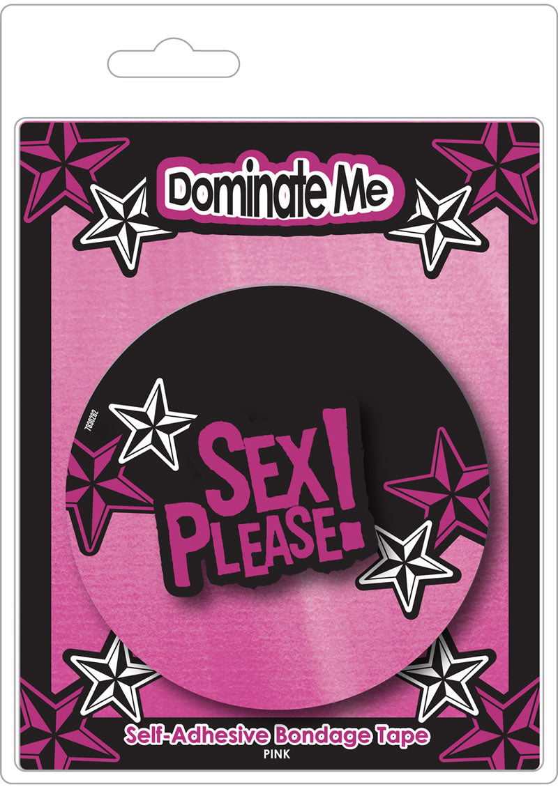 Sex Please Dominate Me Self Adhesive Bondage Tape Waterproof Pink