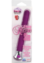 Load image into Gallery viewer, 10 Function Risque Slim Vibrator Waterproof 5.5 Inch Purple