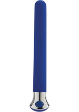 Load image into Gallery viewer, 10 Function Risque Slim Vibrator Waterproof 5.5 Inch Blue