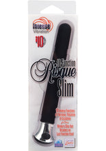 Load image into Gallery viewer, 10 Function Risque Slim Vibrator Waterproof 5.5 Inch Black