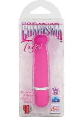 10 Function Charisma Tryst Vibrator Waterproof Pink 3.25 Inch