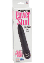 Load image into Gallery viewer, Power Stud Ribbed Vibrator Waterproof Black 6.75 Inch