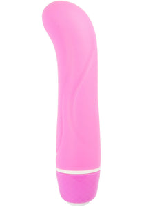 Pink Poppers Mini G Spot Silicone Vibrator Waterproof 5 Inch Pink