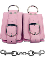 Load image into Gallery viewer, Strapped Plush Restraints Pink