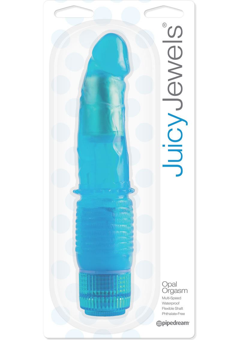 Juicy Jewels Opal Orgasm Vibrator Waterproof Blue