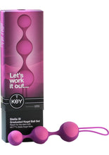 Load image into Gallery viewer, Key Stella III Graduated Kegel Ball Set Silicone Pink
