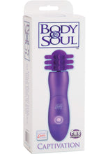 Load image into Gallery viewer, Body and Soul Captivation Silicone Rotating Massager Purple 7.5 Inch