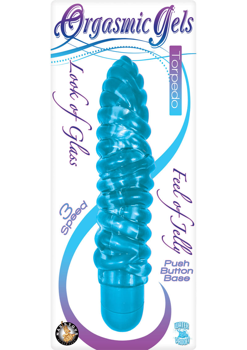 Orgasmic Gels Torpedo Jelly Vibrator Waterproof Blue