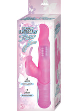 Load image into Gallery viewer, Magic Butterfly Flutter Silicone Vibrator Waterproof Pink 6 Inches