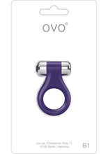 Load image into Gallery viewer, Ovo B1 Cock Ring Waterproof Lilac And Chrome