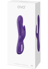 Load image into Gallery viewer, Ovo K3 Silicone Rabbit Waterproof Lilac And Chrome