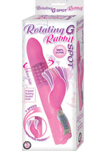 Load image into Gallery viewer, Rotating G Spot Rabbit Silicone Vibrator Waterproof Pink 7 Inch