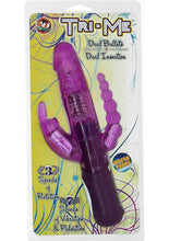 Load image into Gallery viewer, Tri Me Dual Insertion Vibrator Waterproof Lavender