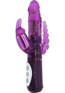 Tri Me Dual Insertion Vibrator Waterproof Lavender