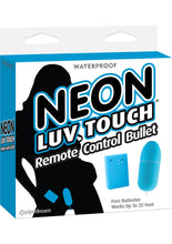 Load image into Gallery viewer, Neon Luv Touch Romote Control Bullet Waterproof Blue