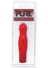 Load image into Gallery viewer, Pure Carress Multi Speed Silicone Vibe Waterproof Coral 4.25 Inch