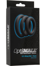 Load image into Gallery viewer, Optimale 3 Silicone C-Ring Set Thick Slate