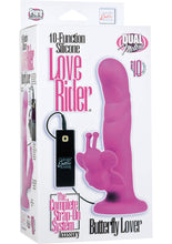 Load image into Gallery viewer, 10 Function Love Rider Silicone Butterfly Lover Pink 5.25 Inch