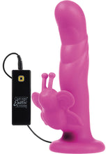 Load image into Gallery viewer, 10 Function Love Rider Silicone Butterfly Lover Pink 5.25 Inch