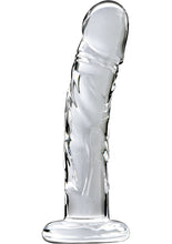 Load image into Gallery viewer, Icicles No 62 Dildo Glass Clear 6.5 Inch