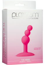 Load image into Gallery viewer, Platinum Premium Silicone The Minis Bubble Butt Plug Pink Small 2.7 Inch