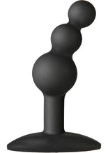 Load image into Gallery viewer, Platinum Premium Silicone The Minis Bubble Butt Plug Black Medium 3.8 Inch