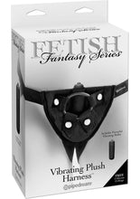 Load image into Gallery viewer, Fetish Fantasy Vibrating Plush Harness Adjustable Black