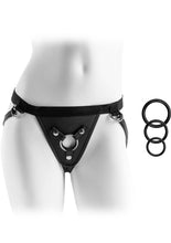 Load image into Gallery viewer, Fetish Fantasy Perfect Fit Harness Adjustable Black