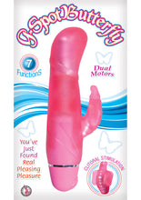Load image into Gallery viewer, G Spot Butterfly Dual Vibe Waterproof Pink 6.2 Inch