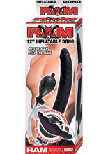 Load image into Gallery viewer, Ram Inflatable Latex Dong Waterproof Black 12 Inch
