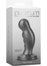 Load image into Gallery viewer, Platinum Premium Silicone The P-Plug Anal Plug Prostate Massager Charcoal