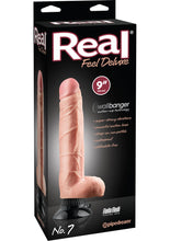 Load image into Gallery viewer, Real Feel Deluxe No 7 Wallbanger Vibrating Dildo Waterproof Flesh 9 Inch