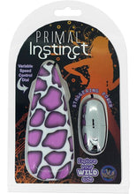 Load image into Gallery viewer, Primal Instinct Remote Wired Control Bullet Giraffe Print Purple