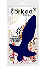 Load image into Gallery viewer, Corked 02 Silicone Anal Plug Waterproof Blue Medium
