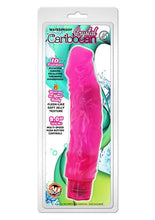 Load image into Gallery viewer, Crystal Caribbean Number 5 Jelly Realistic Vibrator Waterproof Pink 9 Inch