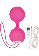 Load image into Gallery viewer, Embrace Love Balls Silicone Dual Motor Kegel Exerciser Waterproof Pink