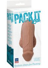 Load image into Gallery viewer, Pack It Lite Realistic Dildo For Packing Brown 4.8 Inch