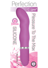 Load image into Gallery viewer, Perfection G Spot 10 Function Silicone Vibrator Waterproof Purple 6 Inch
