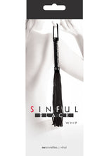 Load image into Gallery viewer, Sinful Whip Flogger Black