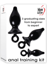 Load image into Gallery viewer, Adam and Eve Anal Training Kit Waterproof Black 3 Each Per Kit