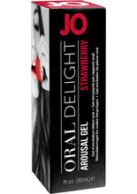 Load image into Gallery viewer, Jo Oral Delight Flavored Arousal Gel Strawberry 1 Ounce