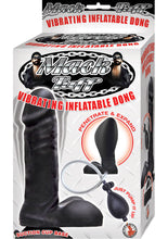 Load image into Gallery viewer, Mack Tuff Vibrating Inflatable Silicone Dong Black 7.5 Inch