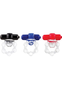 Screaming O Overtime Silicone Vibrating Cockring Waterproof Assorted Colors 6 Each Per Case