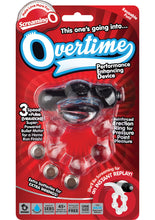 Load image into Gallery viewer, Screaming O Overtime Silicone Vibrating Cockring Waterproof Black